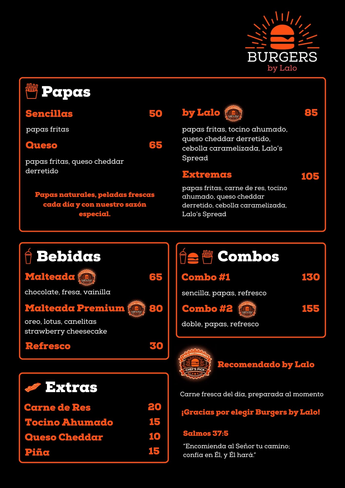 Burgers By Lalo Menu - Page 2