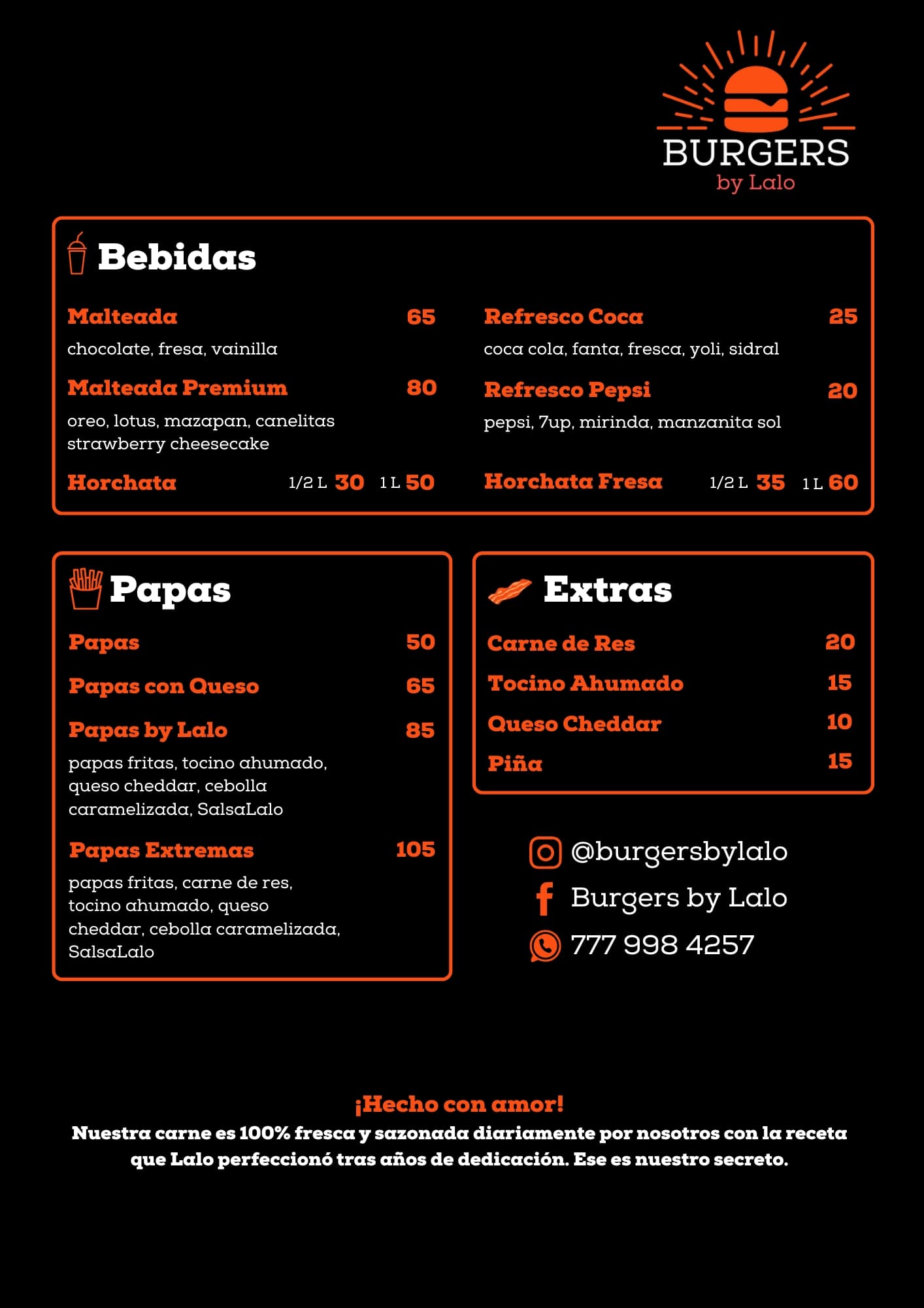 Burgers By Lalo Menu - Page 2